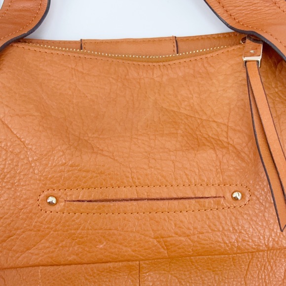 B. Makowsky Dunaway Glove Leather Tote Nutmeg Leather Hobo Shoulder Bag Gift - Picture 10 of 16